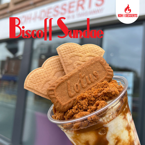 Koh I Dessert Shotts Biscoff Sundaes