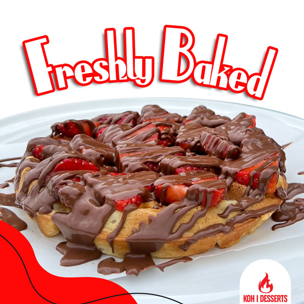 Koh I Dessert Shotts Waffles