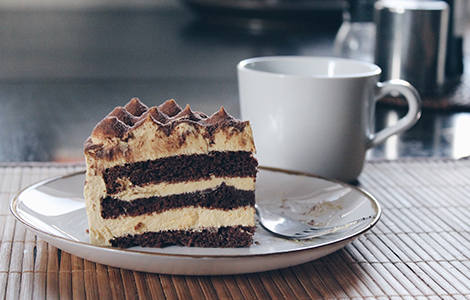 Koh-I-Desserts chocolate fudge cake in Shotts.